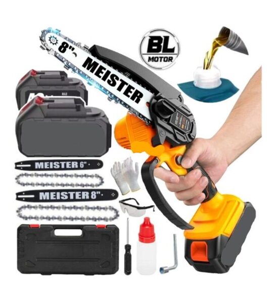 Grandininis akumuliatorinis pjūklas 6'' ir 8'' su tepimu 